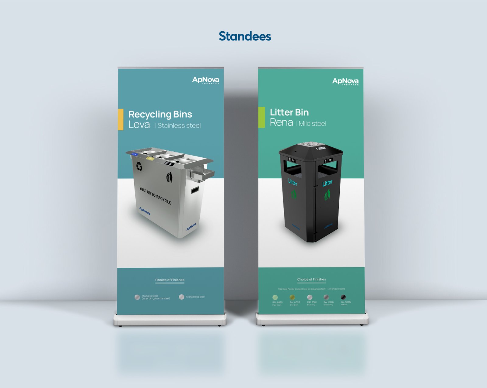 Apnova - brand standee design by zero designs