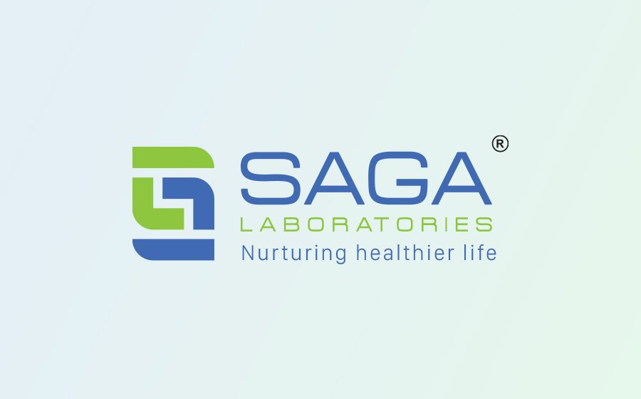 saga laboratories - logo by zero designs