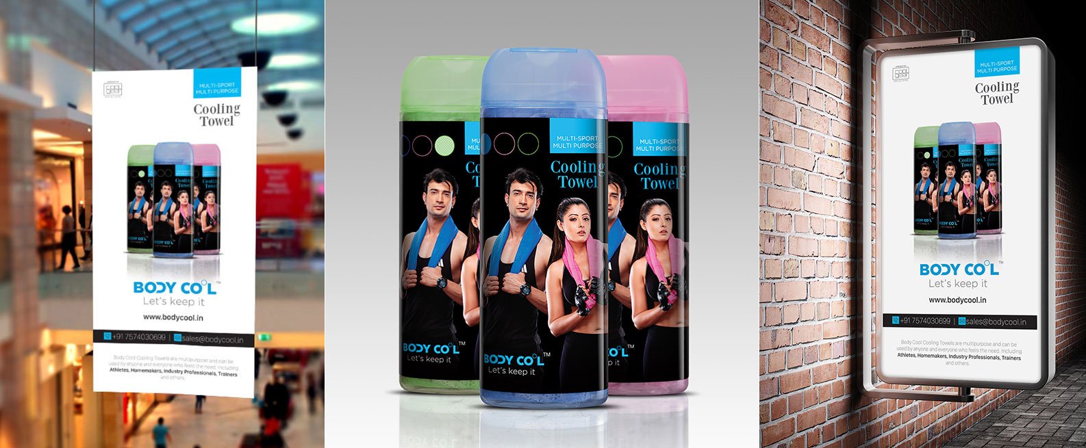 branding designs for bodycool by zero designs