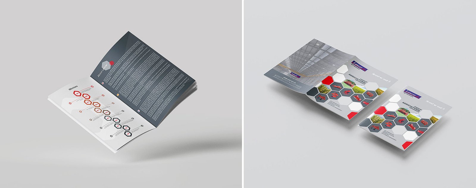 Corporate brochure design for lancer agrico by zero designs
