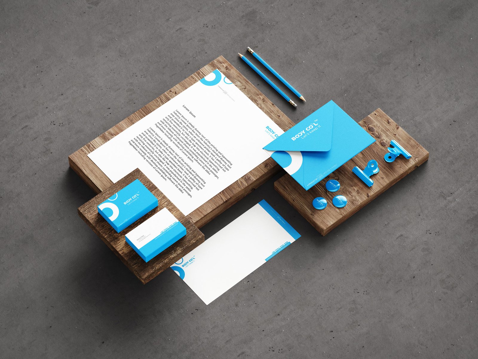 body cool stationery designs by zero designs