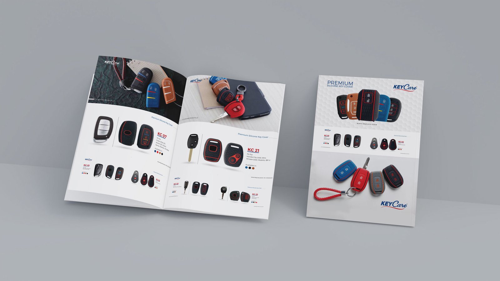Corporate identity brochure design for keycare by zero designs