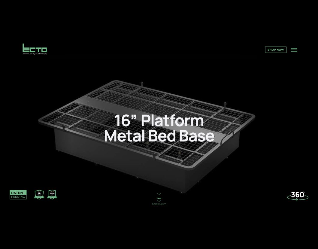lecto-plateformmetal-bed-base by zero designs