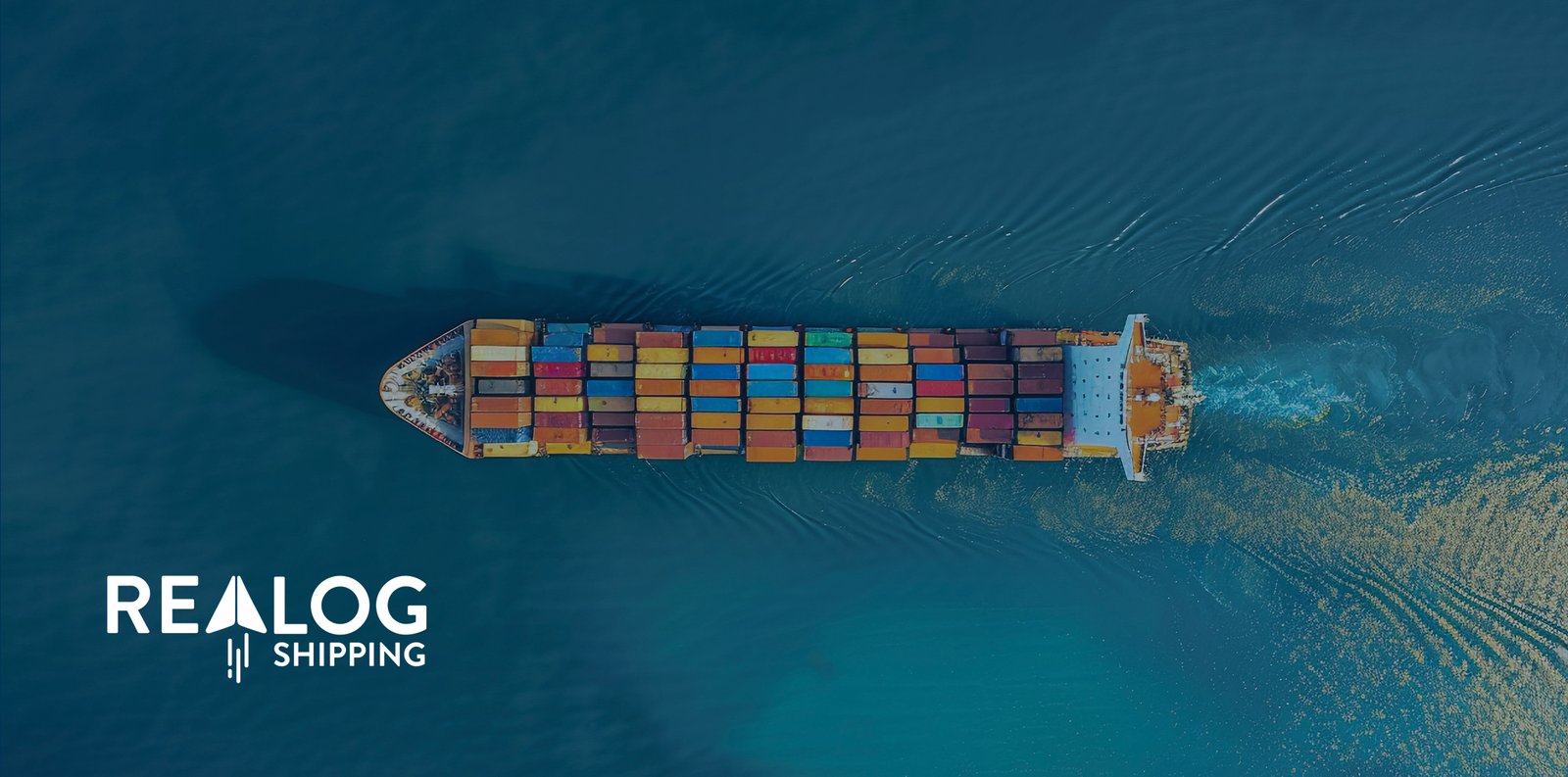 Realog Shipping banner design by Zero Designs, featuring Shipping aerial view.