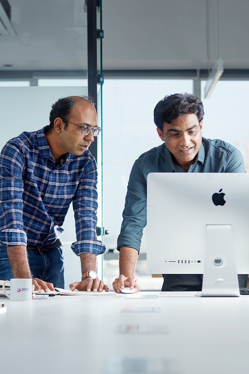 zero designs team members in office space