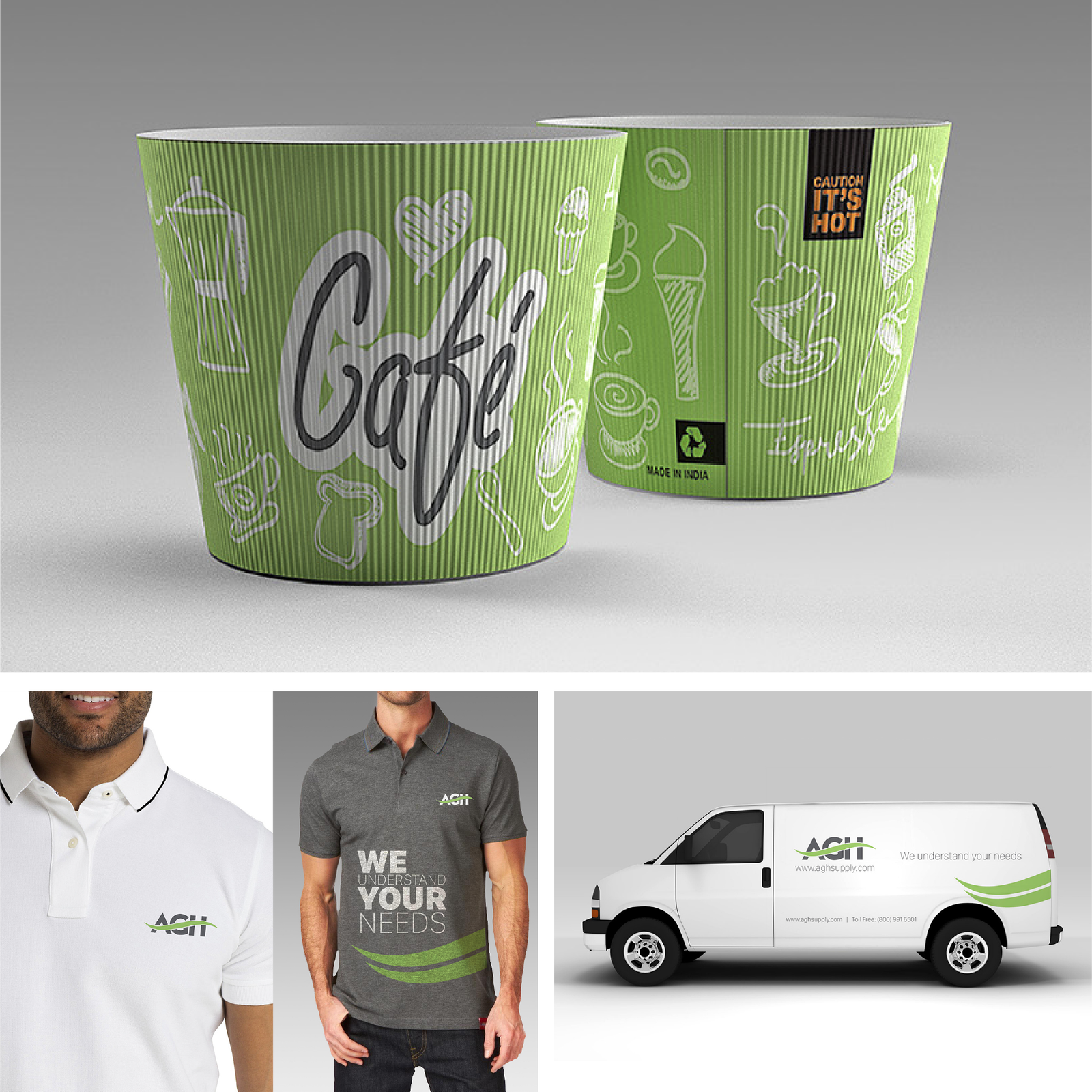 AGH branding and product designs by Zero Designs