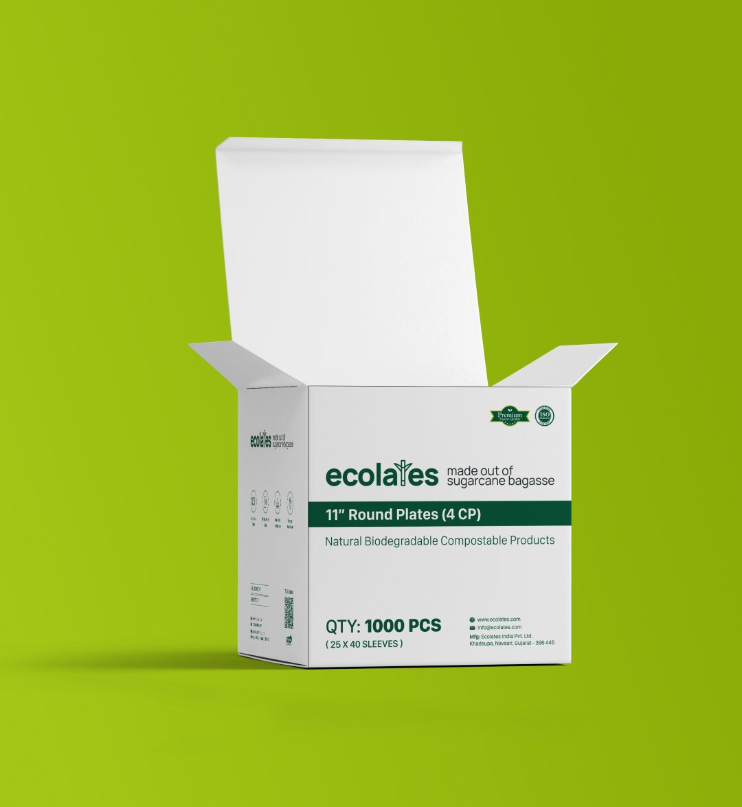 Ecolates packaging box design by Zero Designs.