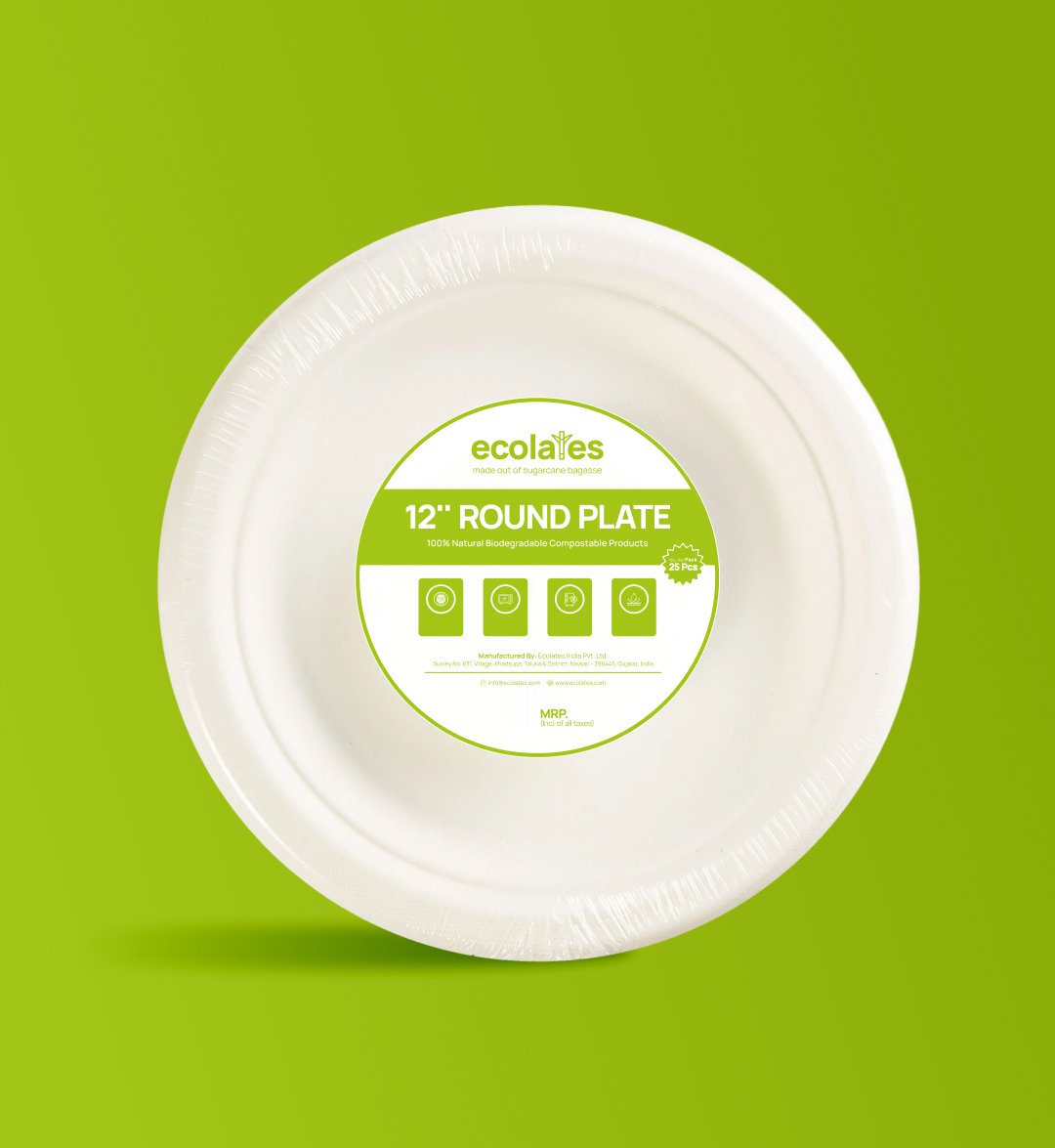 Ecolates biodegradable plate design by Zero Designs