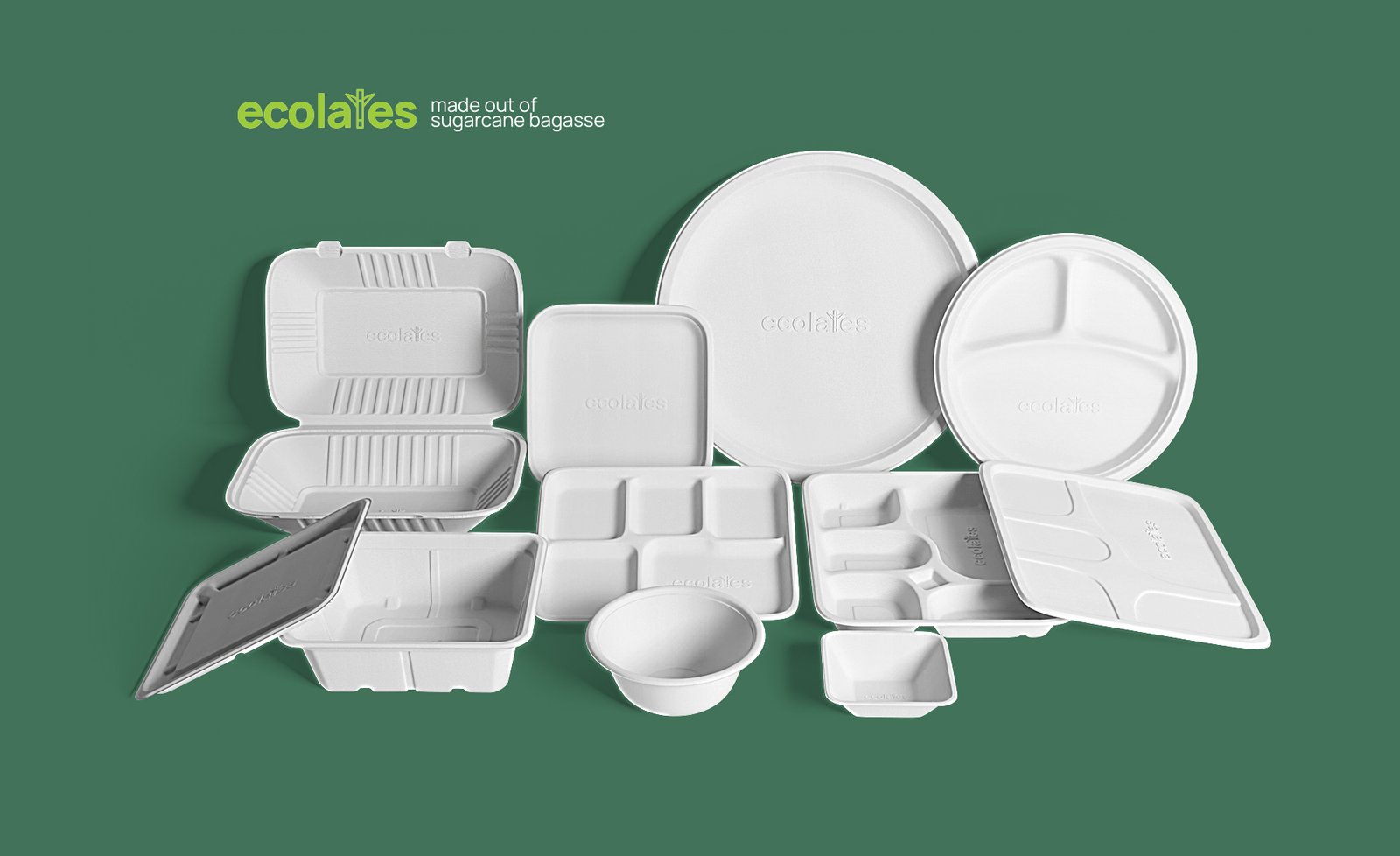 Ecolates biodegradable packaging designs by Zero Designs.