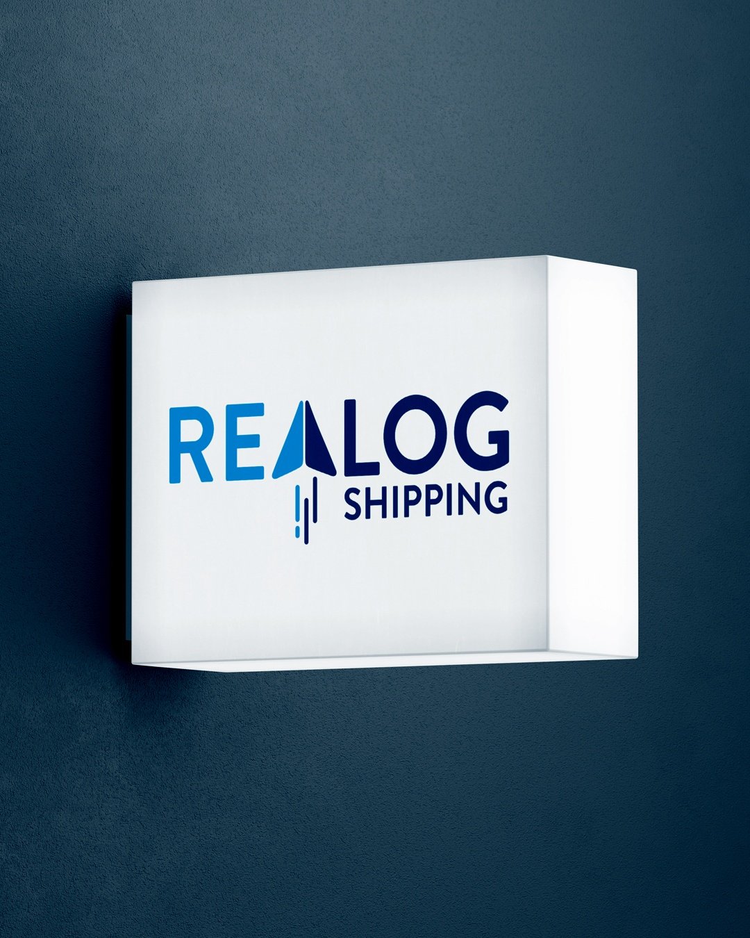 Realog Shipping signage design by Zero Designs.